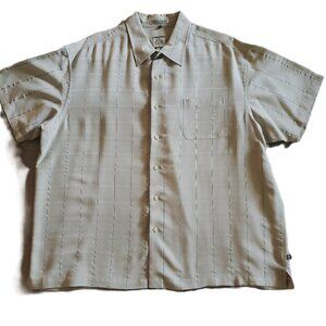 Geoffrey Beene Short Sleeve Camp Style Shirt, Men's Size XXL